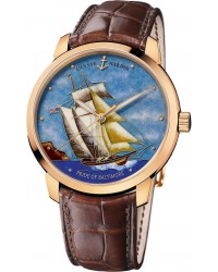 Ulysse Nardin Classical  Automatic Men's Watch, 18K Rose Gold, Custom Dial, 8156-111-2/BALT