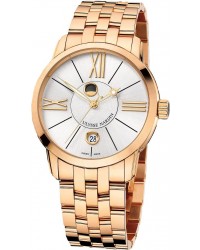 Ulysse Nardin Classical  Automatic Men's Watch, 18K Rose Gold, Silver Dial, 8296-122-8/41