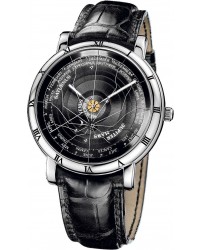 Ulysse Nardin Exceptional  Automatic Men's Watch, Platinum, Black Dial, 839-70