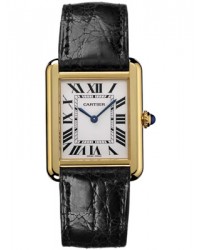 Cartier Tank Solo  Quartz Women's Watch, 18K Yellow Gold, White Dial, W5200002