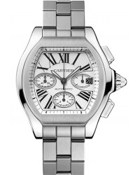 Cartier Roadster  Chronograph Automatic XL Men's Watch, Stainless Steel, Silver Dial, W6206019