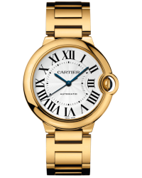 Cartier Ballon Bleu  Automatic Women's Watch, 18K Yellow Gold, Silver Dial, W69003Z2
