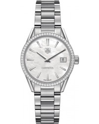 Tag Heuer Carrera  Quartz Women's Watch, Stainless Steel, Mother Of Pearl Dial, WAR1315.BA0778