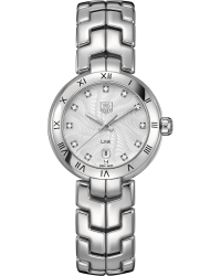 Tag Heuer Link  Quartz Women's Watch, Stainless Steel, Silver & Diamonds Dial, WAT1411.BA0954
