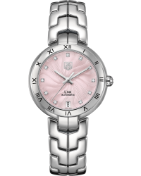 Tag Heuer Link  Automatic Women's Watch, Stainless Steel, Pink Dial, WAT2313.BA0956