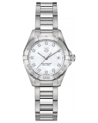Tag Heuer Aquaracer  Quartz Women's Watch, Stainless Steel, Mother Of Pearl & Diamonds Dial, WAY1413.BA0920