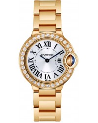 Cartier Ballon Bleu  Quartz Women's Watch, 18K Yellow Gold, Silver Dial, WE9001Z3