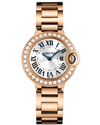 Cartier Ballon Bleu  Automatic Women's Watch, 18K Rose Gold, Silver Dial, WE9002Z3