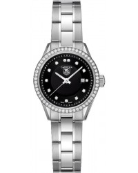 Tag Heuer Carrera  Quartz Women's Watch, Stainless Steel, Black & Diamonds Dial, WV1412.BA0793