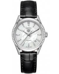 Tag Heuer Carrera  Quartz Women's Watch, Stainless Steel, White Dial, WV2212.FC6302
