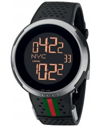 Gucci i-Gucci  Quartz Men's Watch, Stainless Steel, Black Dial, YA114103
