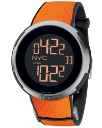 Gucci i-Gucci  Quartz Men's Watch, Stainless Steel, Black Dial, YA114104