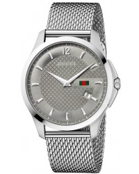Gucci G-Timeless  Quartz Men's Watch, Stainless Steel, Grey Dial, YA126301