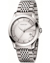 Gucci G-Timeless  Quartz Men's Watch, Stainless Steel, Silver Dial, YA126401
