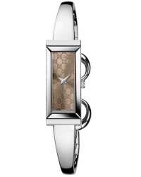 Gucci G-Frame  Quartz Women's Watch, Stainless Steel, Brown Dial, YA127510