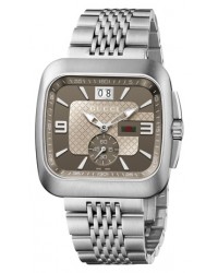Gucci Gucci Coupe  Chronograph Quartz Men's Watch, Stainless Steel, Brown Dial, YA131301