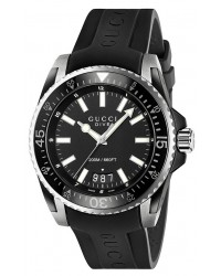Gucci Dive  Quartz Men's Watch, Stainless Steel, Black Dial, YA136204