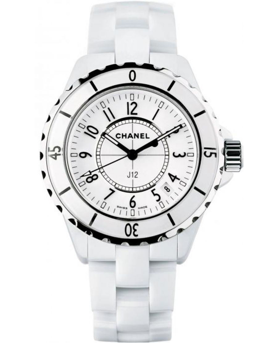Chanel J12 Black Ceramic Automatic Midsize Unisex Watch H0685